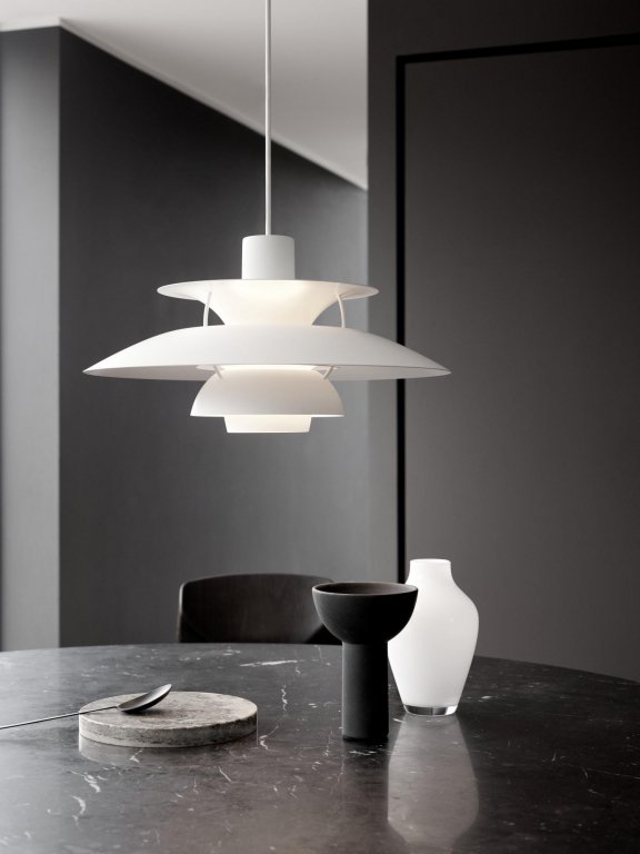 Louis Poulsen PH 5 hanglamp Ø50 Modern White