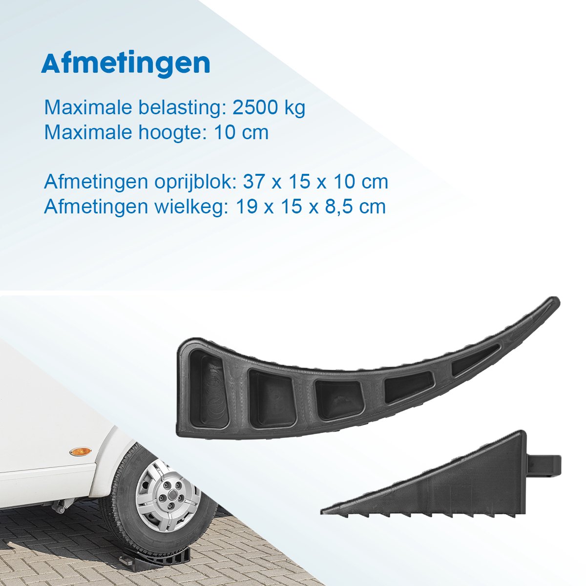 ProPlus Rond oprijblok met keg - 37 x 15 x 10 cm