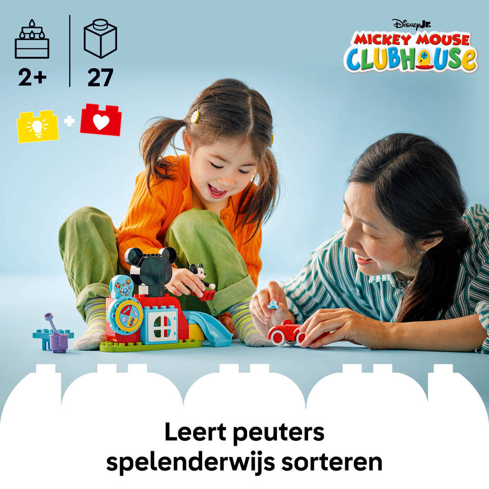 LEGO DUPLO Disney Mickey Mouse Clubhuis en auto 10454