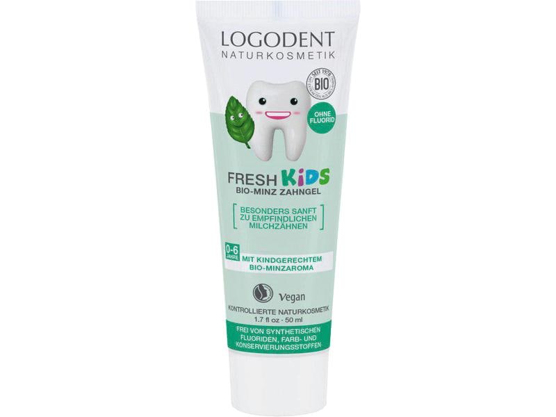 Logona Fresh Kids 50 ml Pflegendes Zahngel die Milchzähne