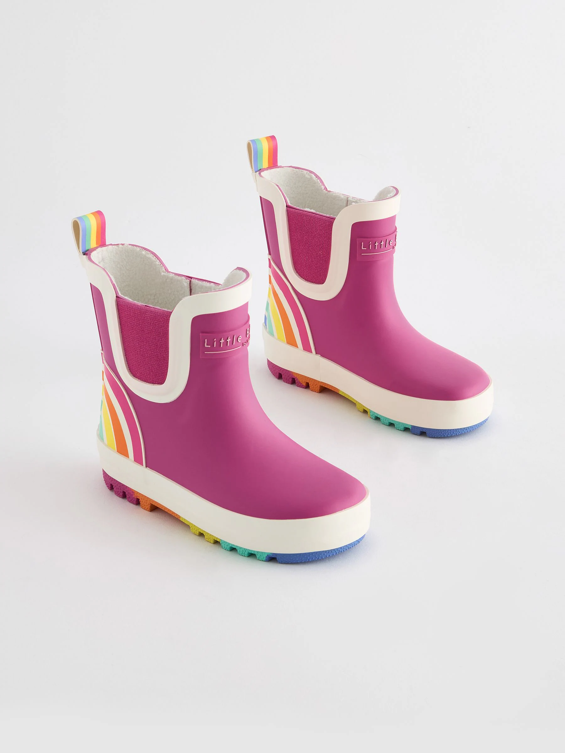 Roze - Little Bird By Jools Oliver Regenlaarzen met regenboog