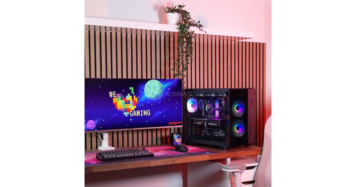 ALTERNATEThunderstorm Pro Ryzen 7 – RTX 5070 Ti gaming pc  (Zwart | R7 9800X3D | RTX 5070 Ti | 32 GB | 2 TB SSD)