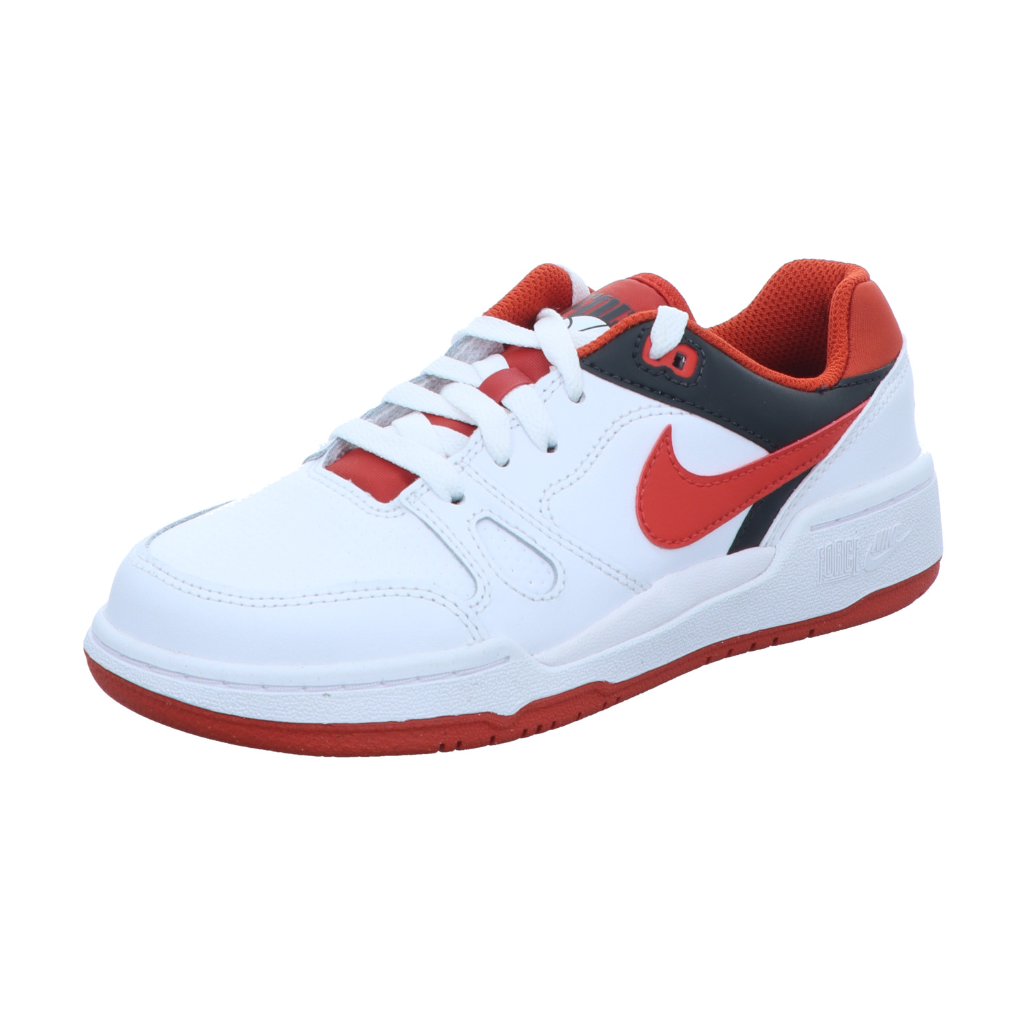 Nike-Kinder-Jungen-Sneaker Full Force Weiß-Rot-Schwarz