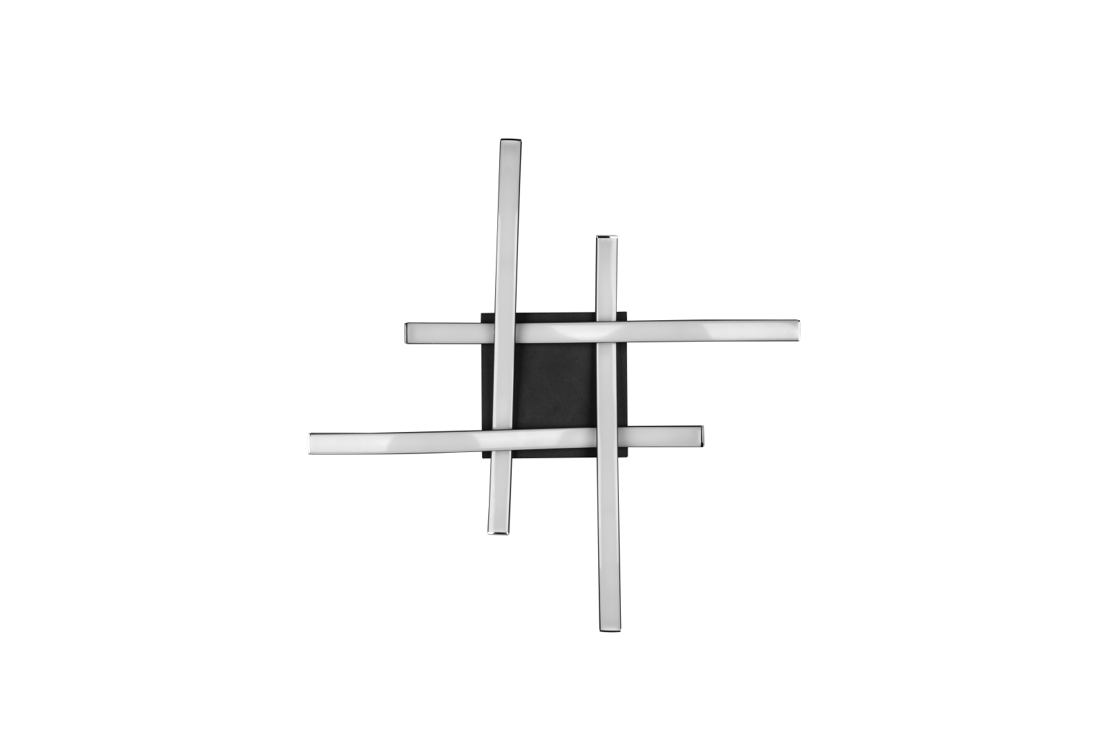 LED-Deckenlampe - schwarz matt - dimmbar - 46 cm