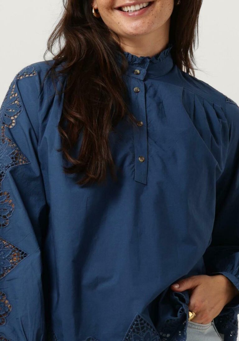 VANESSA BRUNO blauwe vanessa bruno blouse bay