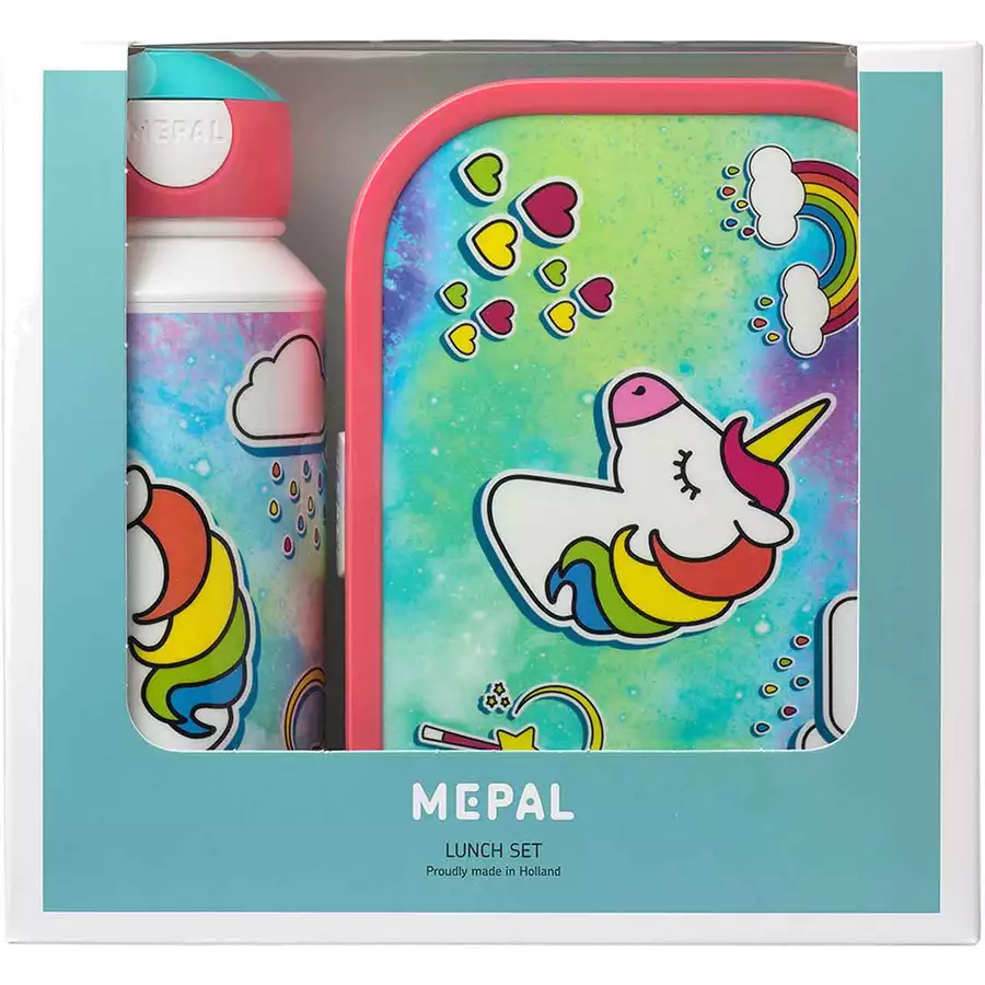 Mepal Lunchset Campus 400 ml + 700 ml 2er Set bunt-pink