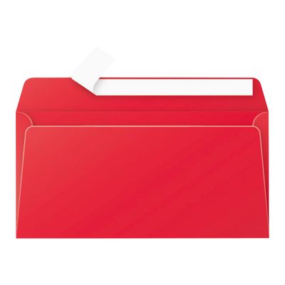 Pollen - 20 Enveloppes - 110 x 220 mm - 120 g/m² - rouge