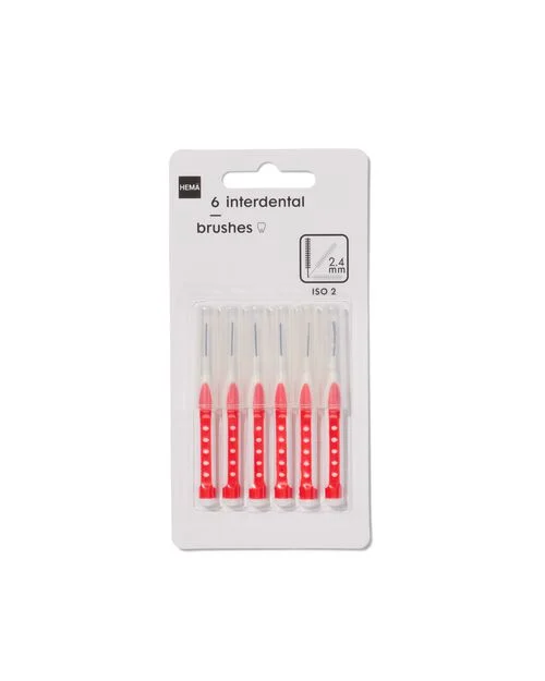 6 brossettes interdentaires 2.4mm