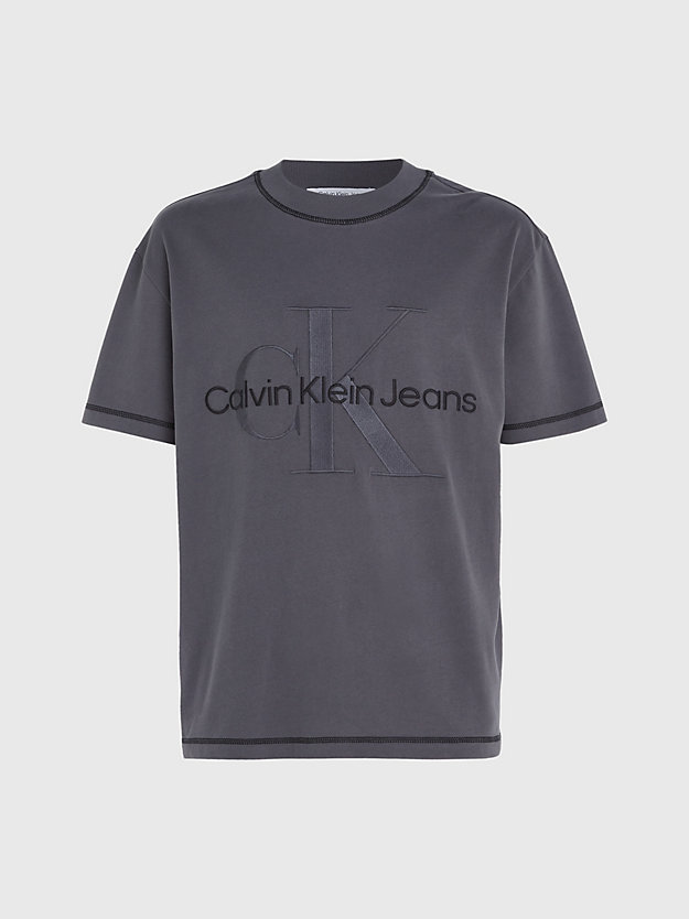 Camiseta com monograma e modelagem relaxada