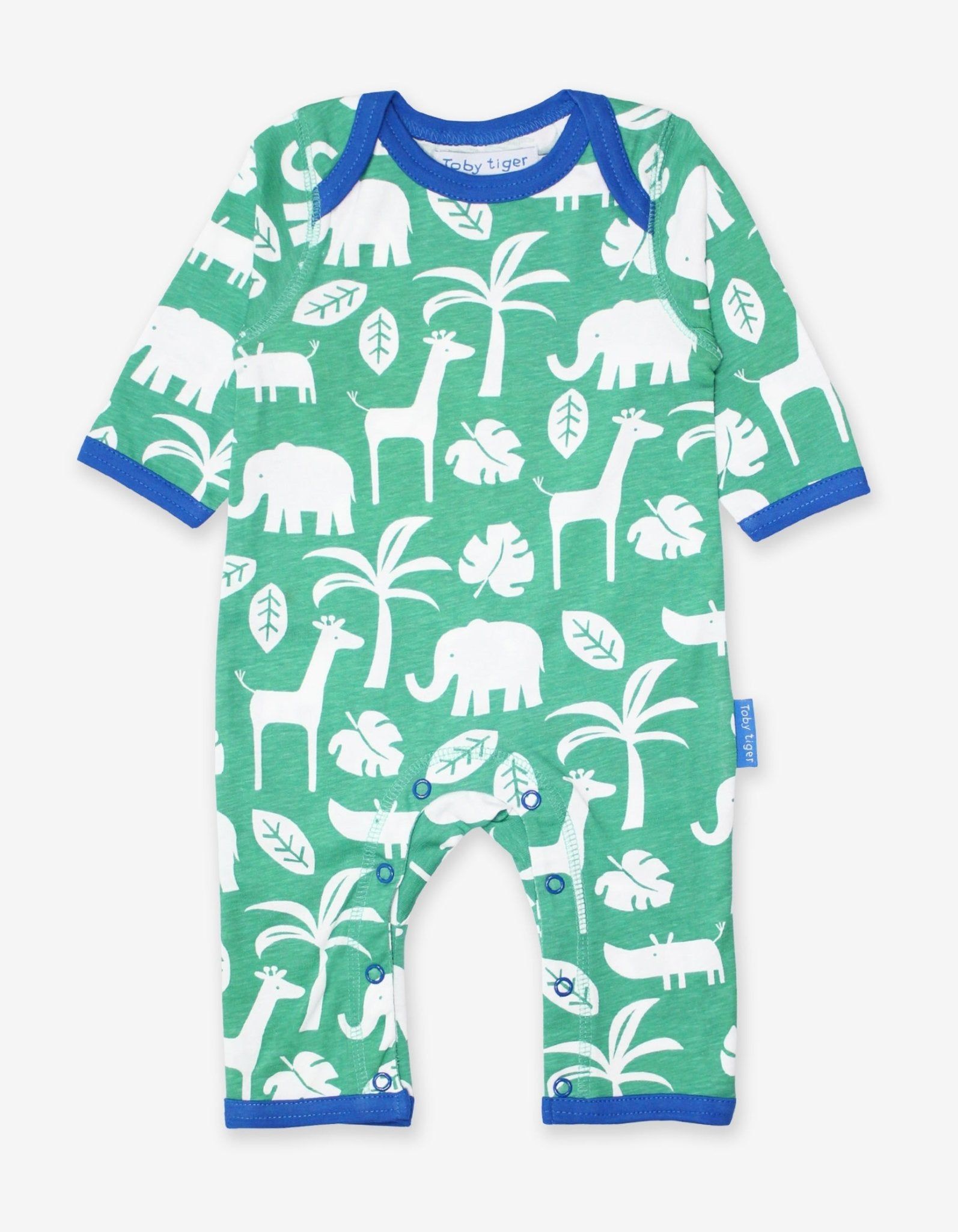 Toby Tiger Schlafanzug mit Dschungel Print