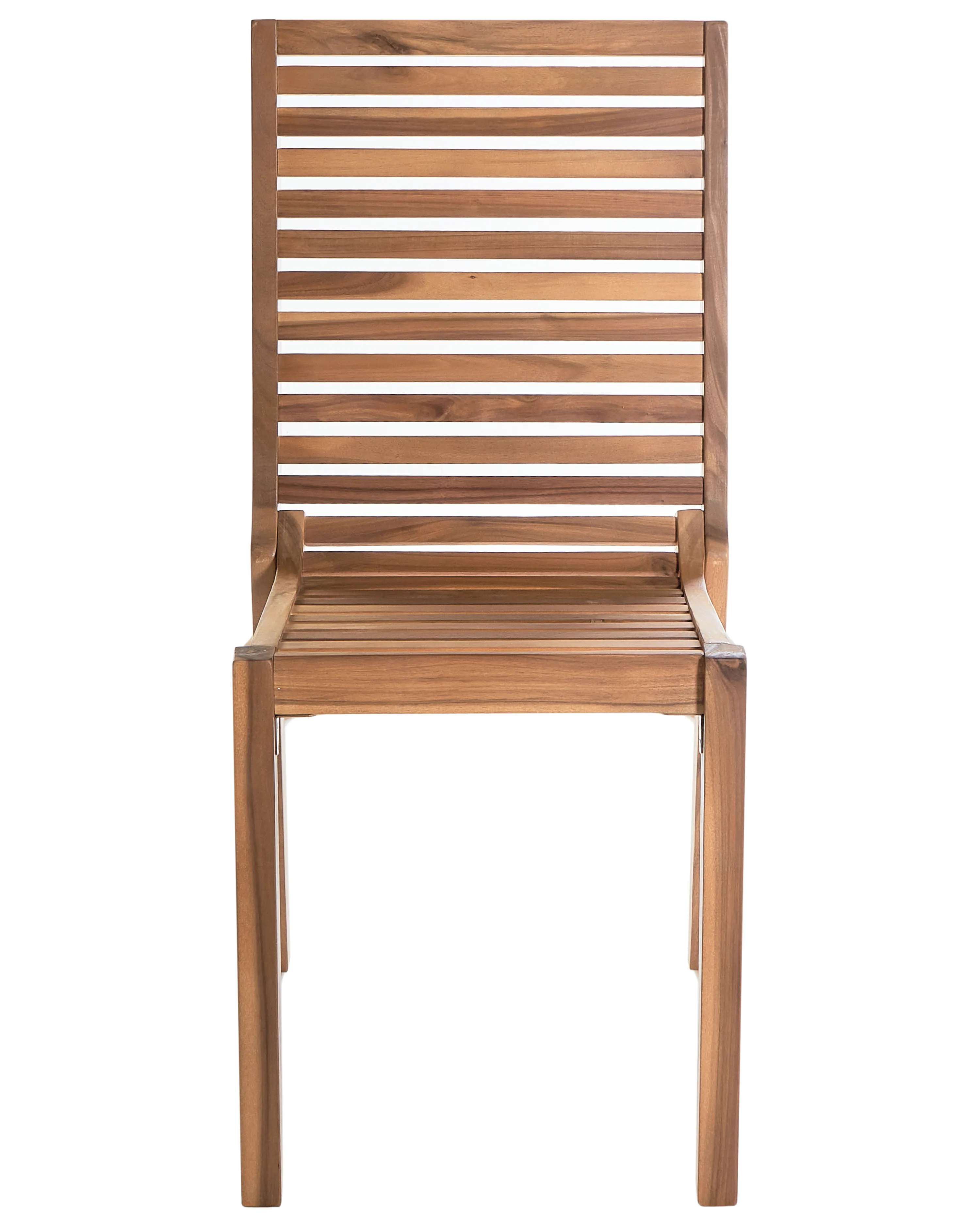 Set van 4 tuinstoelen OMBRIANO Gecertificeerd acaciahout Lichtbruin