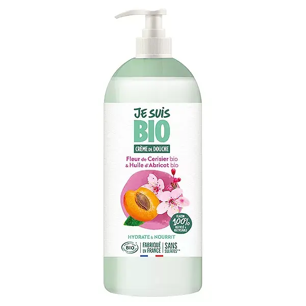 Eu Sou Orgânica - Meus Cremes de Banho Flor de Cerejeira e Damasco 1L