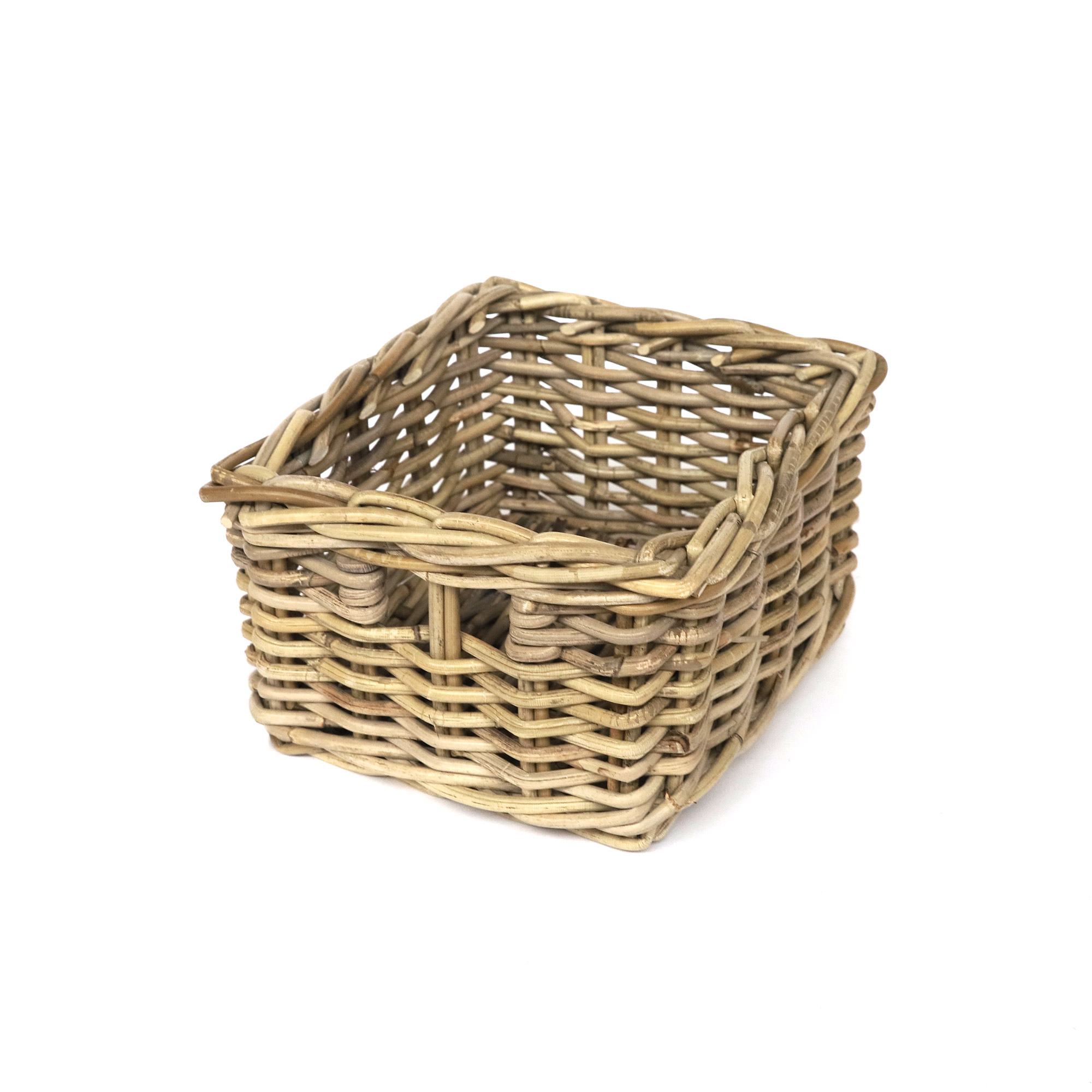 Rattankorb S, natur, B 19 cm, L 24 cm, H 12 cm von fischer's lagerhaus
