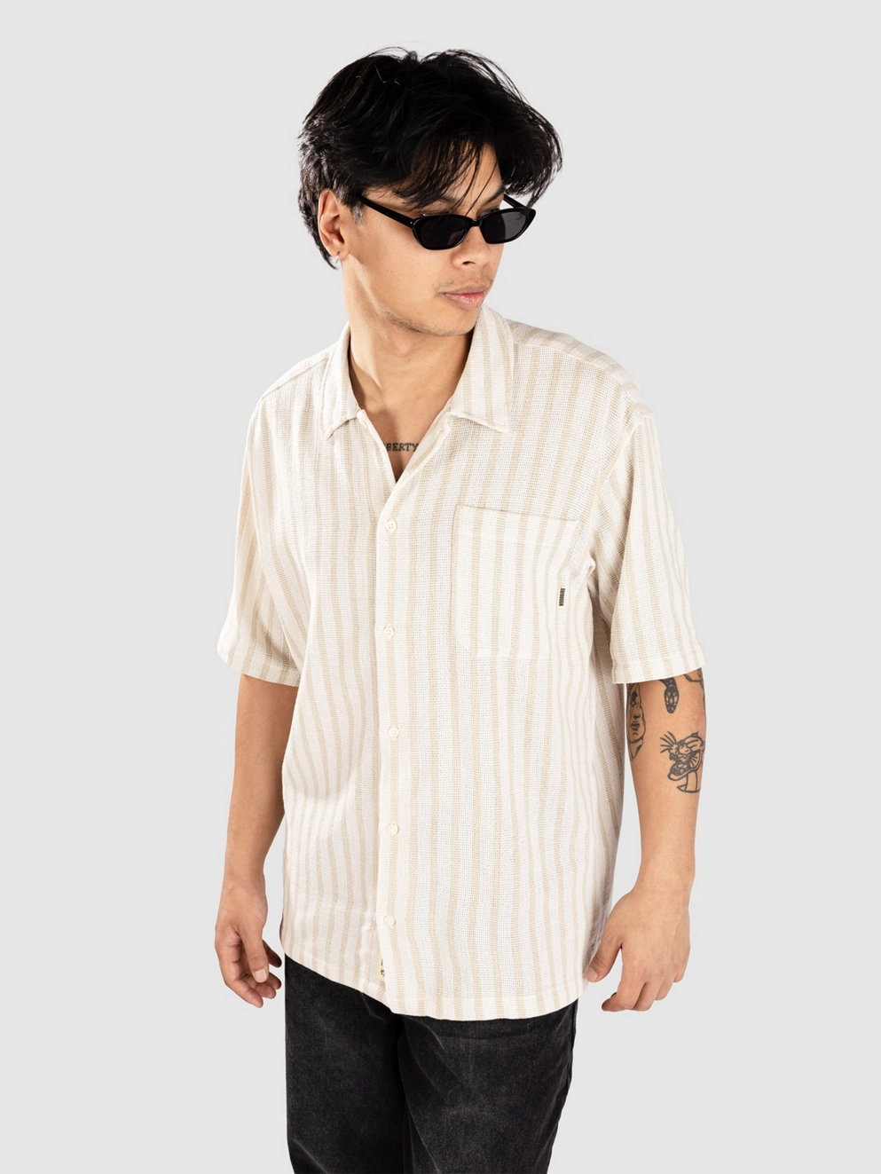 Woodbird WBBanks Weeve Shirt sand