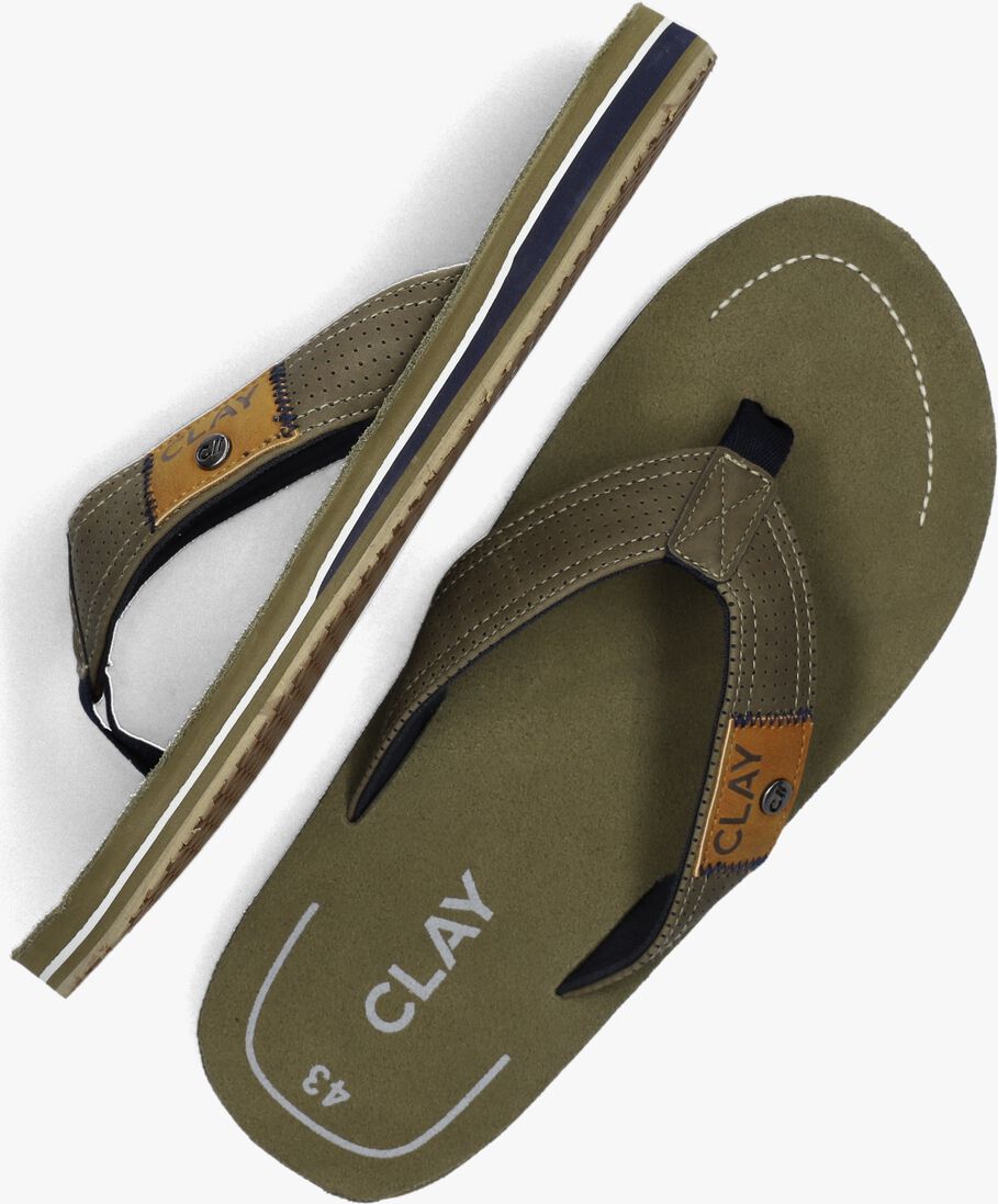 CLAY groene clay slippers clay001