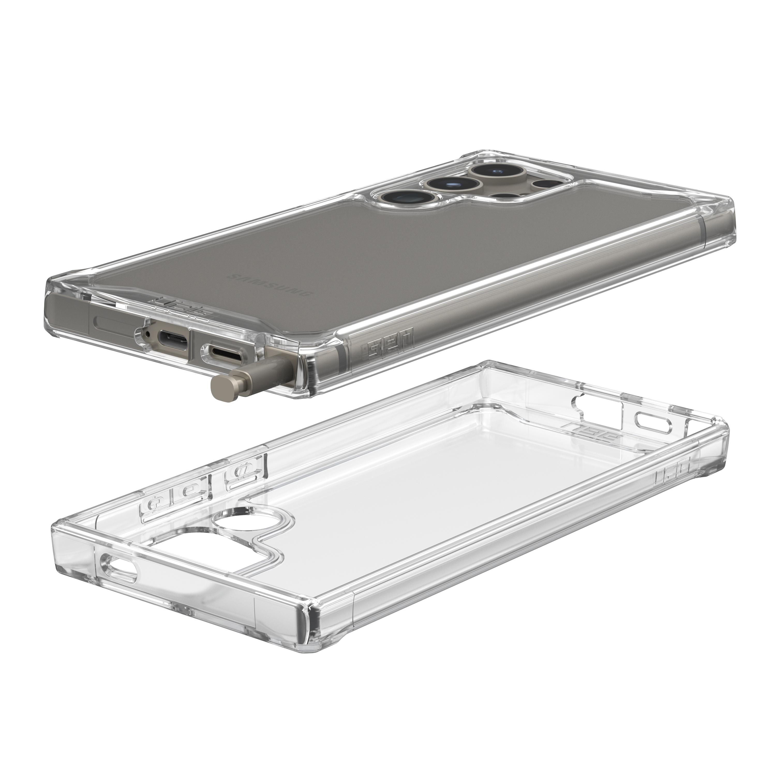 Samsung Galaxy S24 Ultra Schutzhülle Plyo (214432114343) - Transparent (Ice)