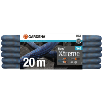 Gardena tuinslang textiel 20m Liano™ Xtreme (incl. spuit, koppelingen en kraanstuk)