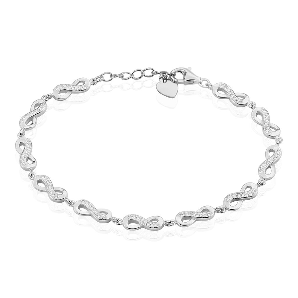 Bracelet Anka Argent Blanc Oxyde De Zirconium