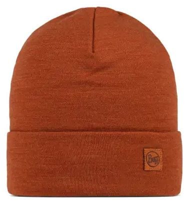 Bonnet Buff Merino Heavyweight Beanie Solid Orange