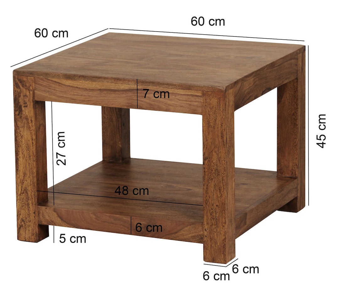 Couchtisch 60x60x45 cm braun