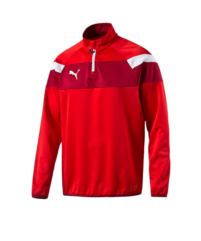 PUMA Spirit II 1/4 Zip Trainingstop Kids Rot F01