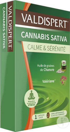 Valdispert Cannabis Sativa Calme Et Sérénité Complément Alimentaire 24 Capsules