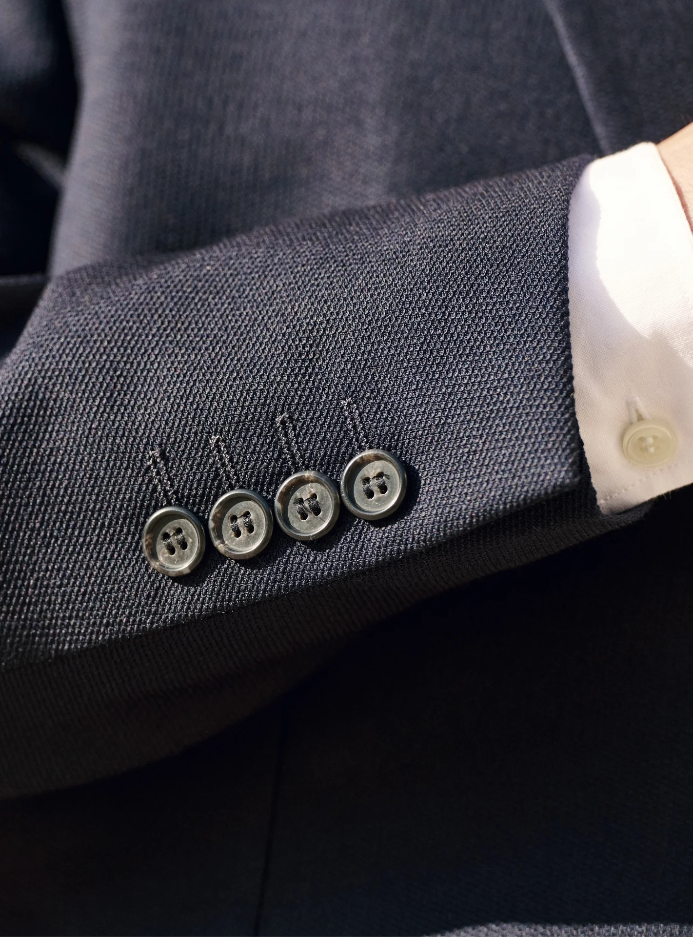 Veste seule Heaton en laine Navy