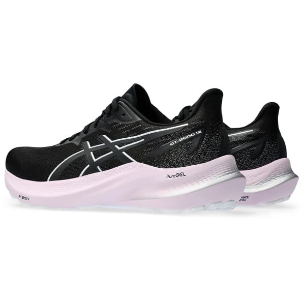 Chaussure running ASICS GT-2000 12 W BLACK/WHITE