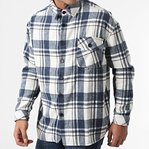 Surchemise A Carreaux KD665 Bleu