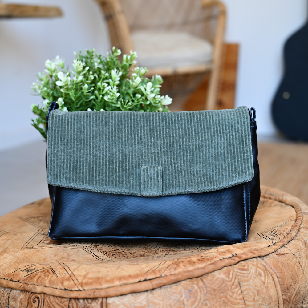 Rabat Sac Compagnon Velours Côtelé Kaki