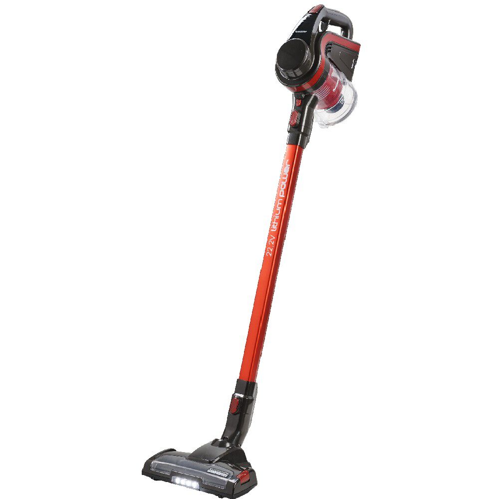 Aspirateur 2 en 1 sans fil sans sac silencieux Homday rouge