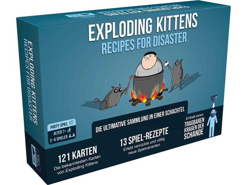 Asmodée Partyspiel Exploding Kittens: Recipes for Disaster Der erfolgreiche Kickstarter jetzt als Sammlung für Neulinge und Experten!