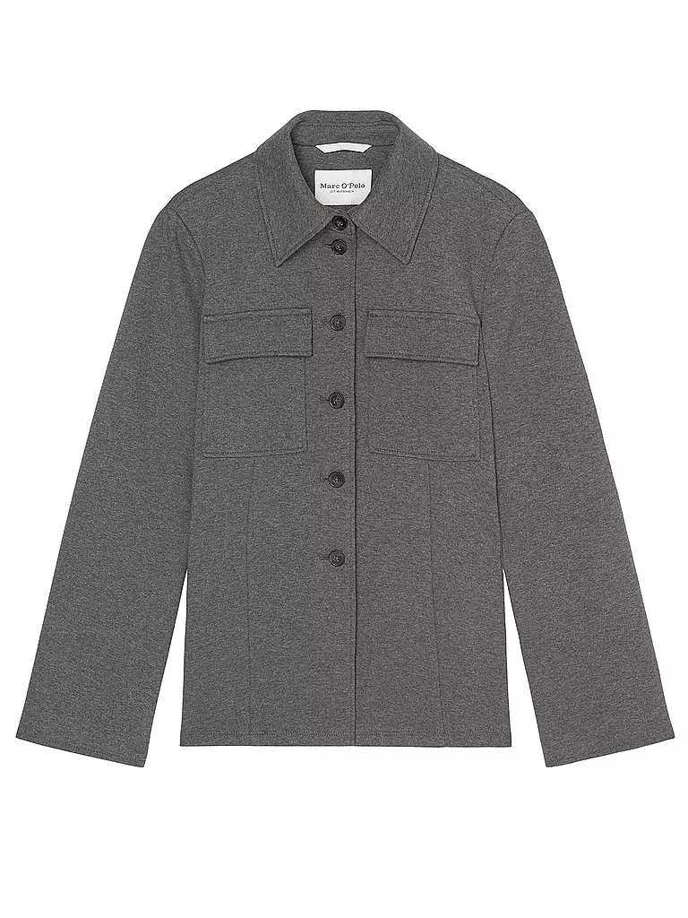 MARC O'POLO Overshirt grau