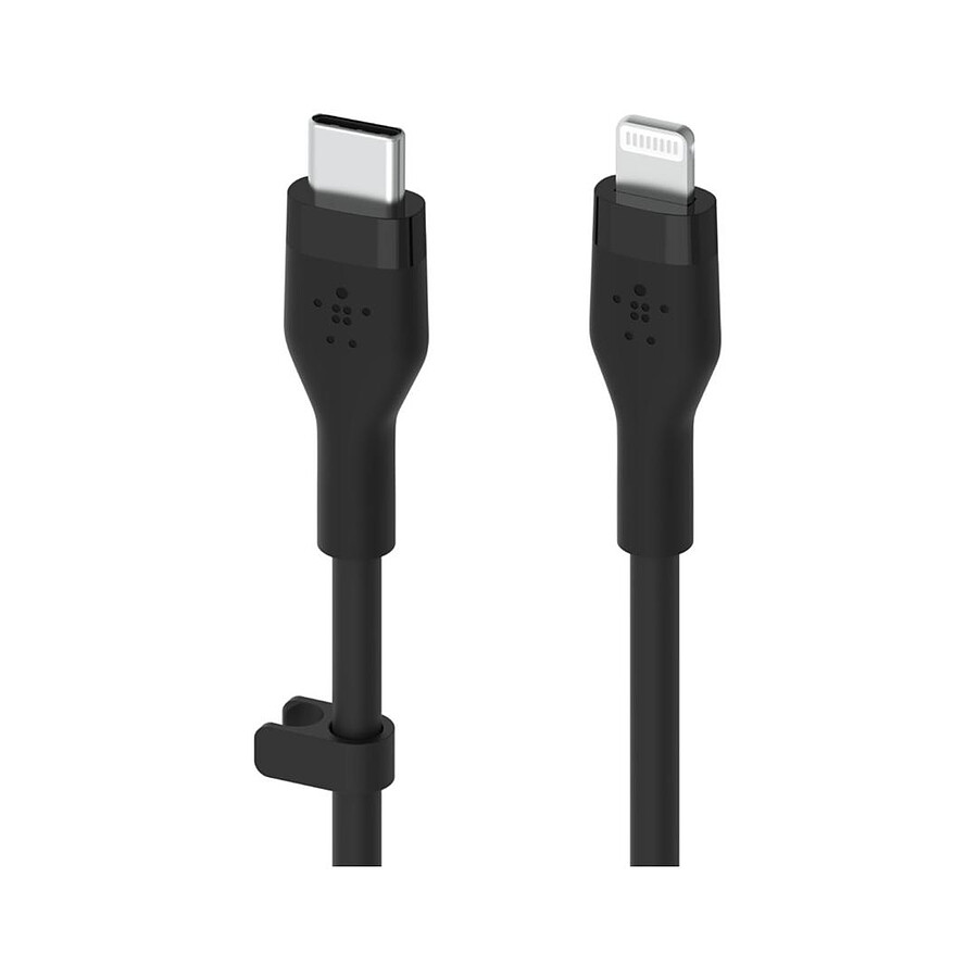 Belkin Boost Charge Flex Câble silicone USB-C vers Lightning (noir) - 1 m