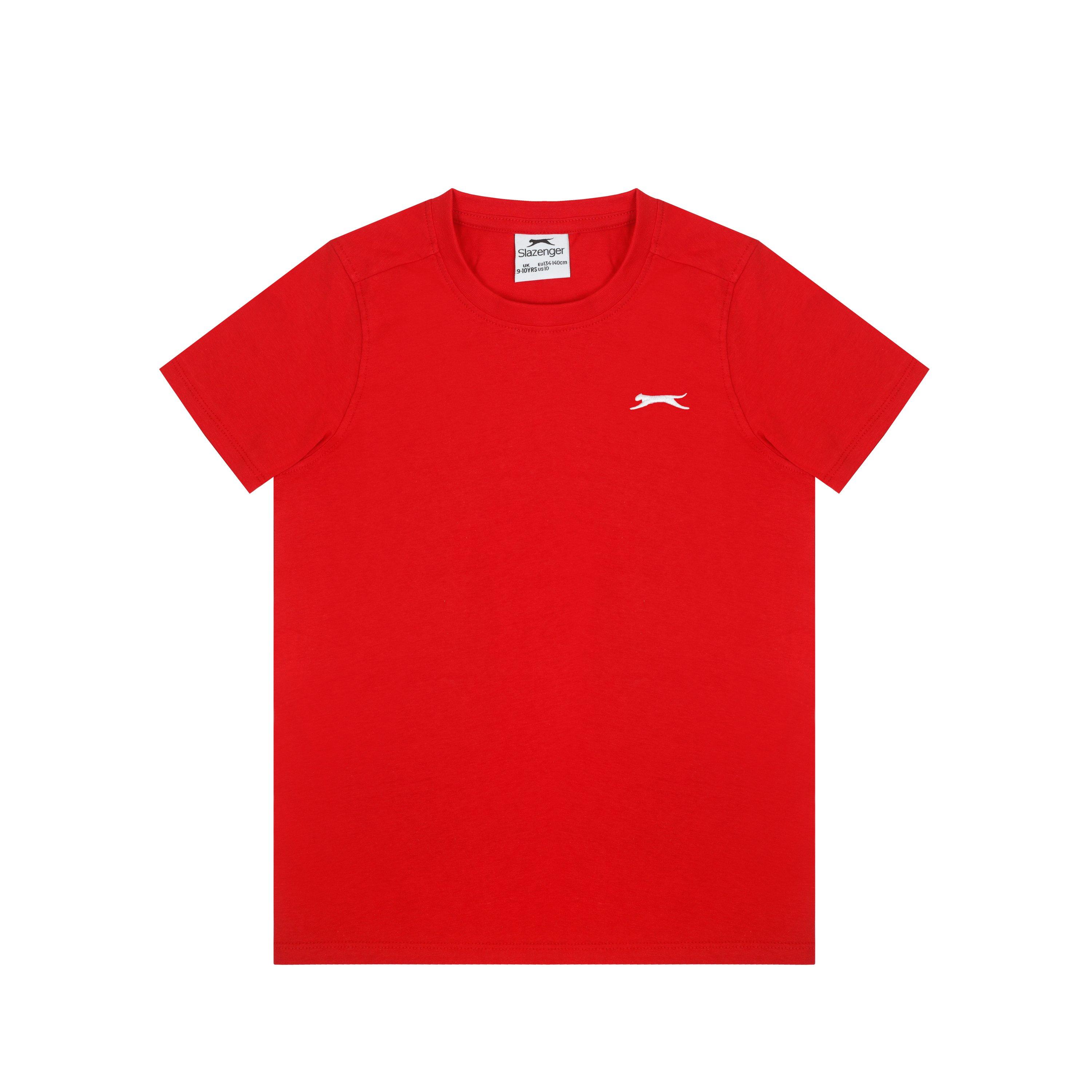 Slazenger Junior Boys Plain Tee shirt