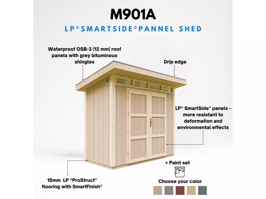 Abri de Jardin Qualité Premium 3m²/L161xL294xH239 cm - Timbela M901A-HARVEST HONEY