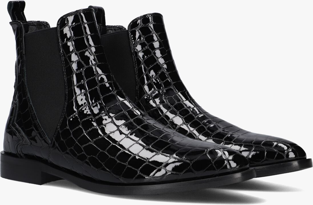 zwarte stefano lauran enkellaarsjes s3298