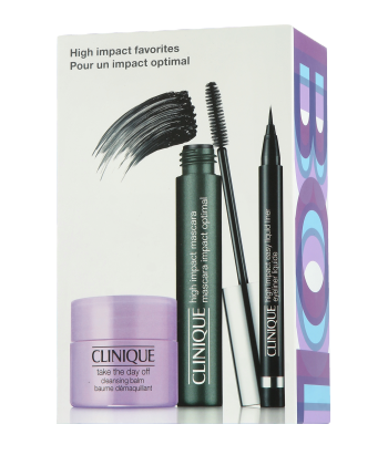 Clinique High Impact Mascara Set mit Take the Day off Cleansing Balm 7ml-15ml-0,34g