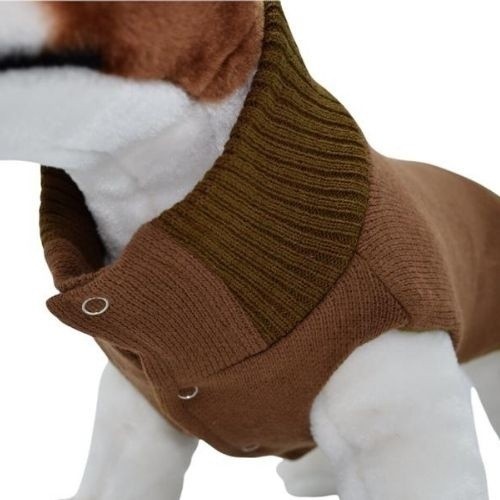 Camisa marrom leal Amore para cães
