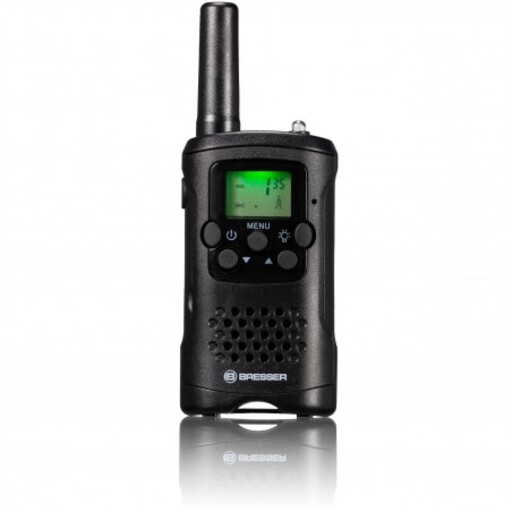 Walkie-talkies, alcance de 6 km - 8 canais, viva-voz, 10 tons de chamada, Bresser