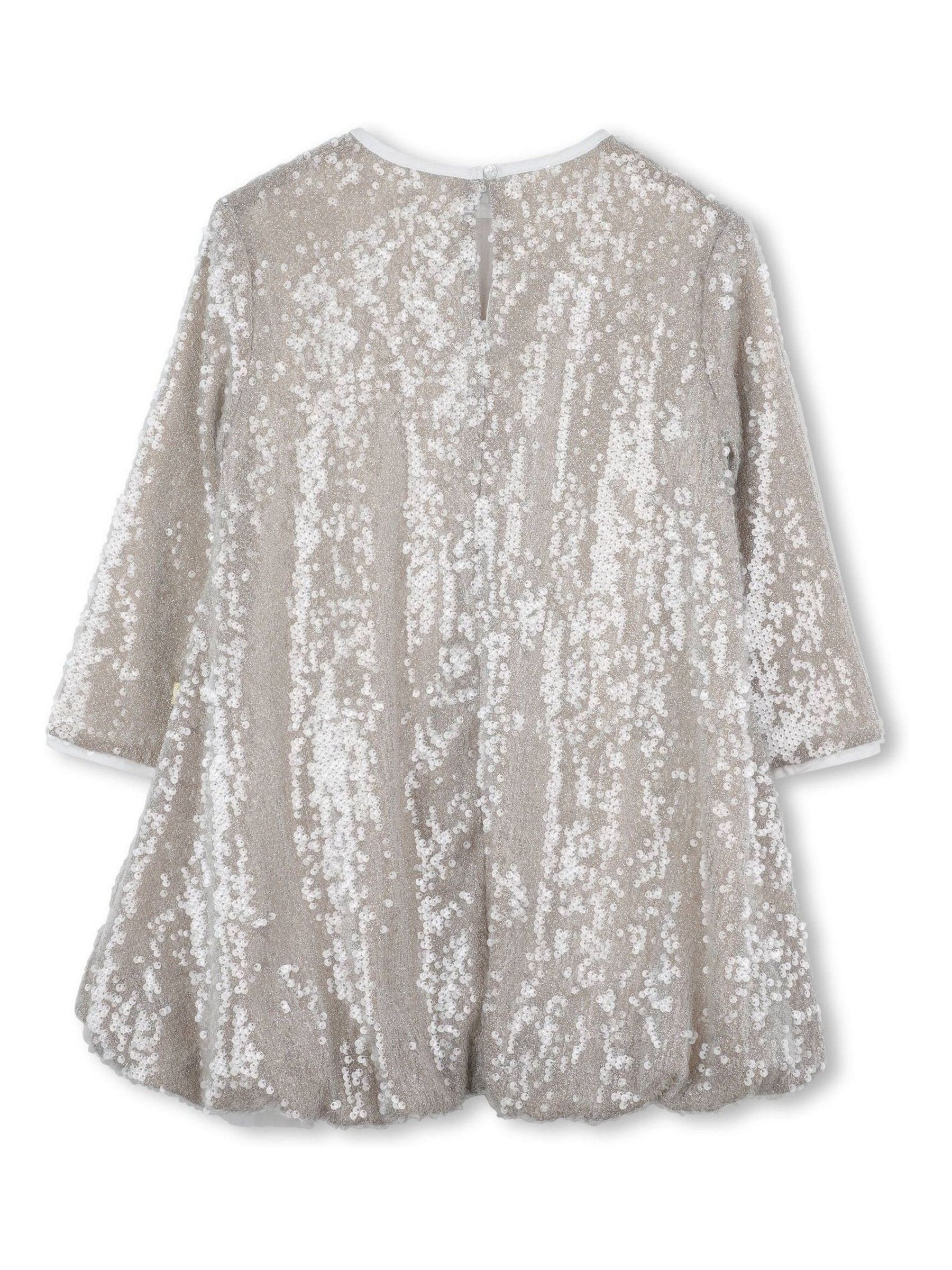 Billieblush Gold Bubble Hem Sequin Party Dress