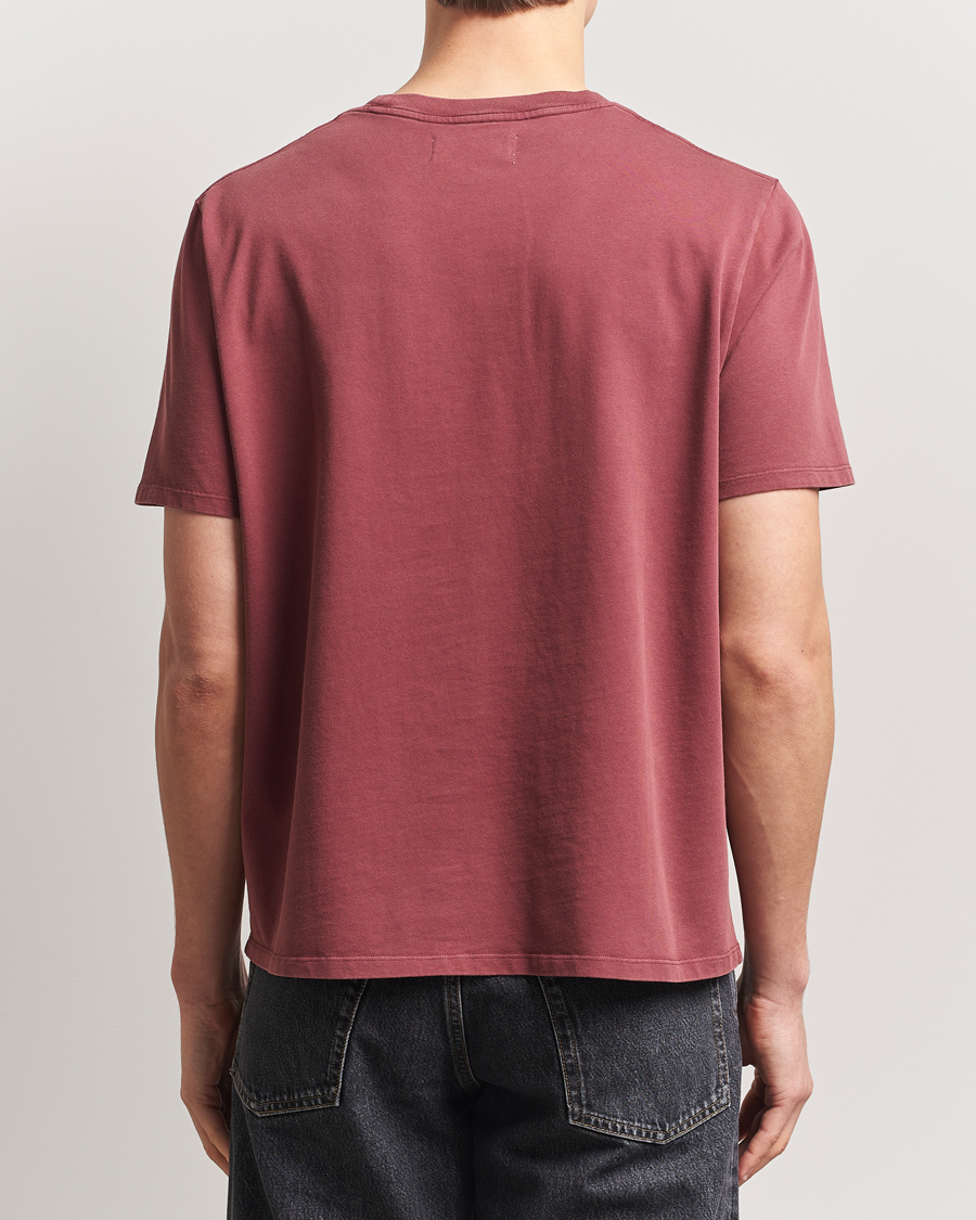 Jeanerica Delon Crew Neck T-Shirt Washed Burgundy