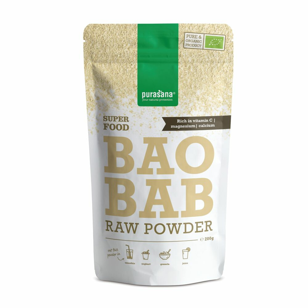 Purasana Superfood Baobab Poeder Bio200 gr
