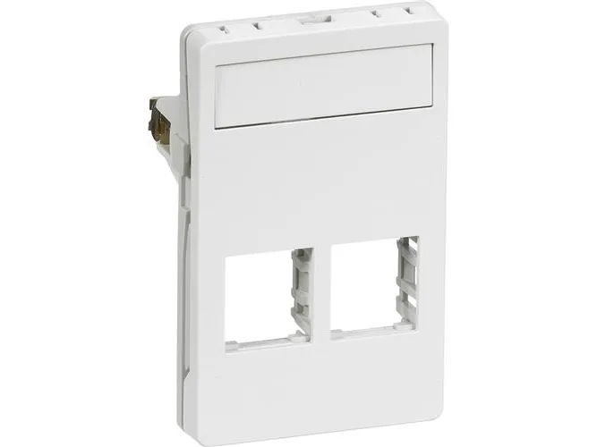 LAURITZ KNUDSEN Dataudtag FUGA T3 - 1,5 modul, for 2 stk. Actassi konnektor, farve: hvid