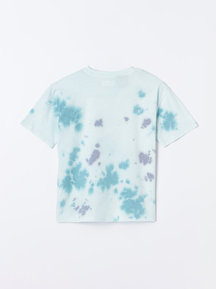 Camiseta tie-dye Naruto Shippuden - Verde Água