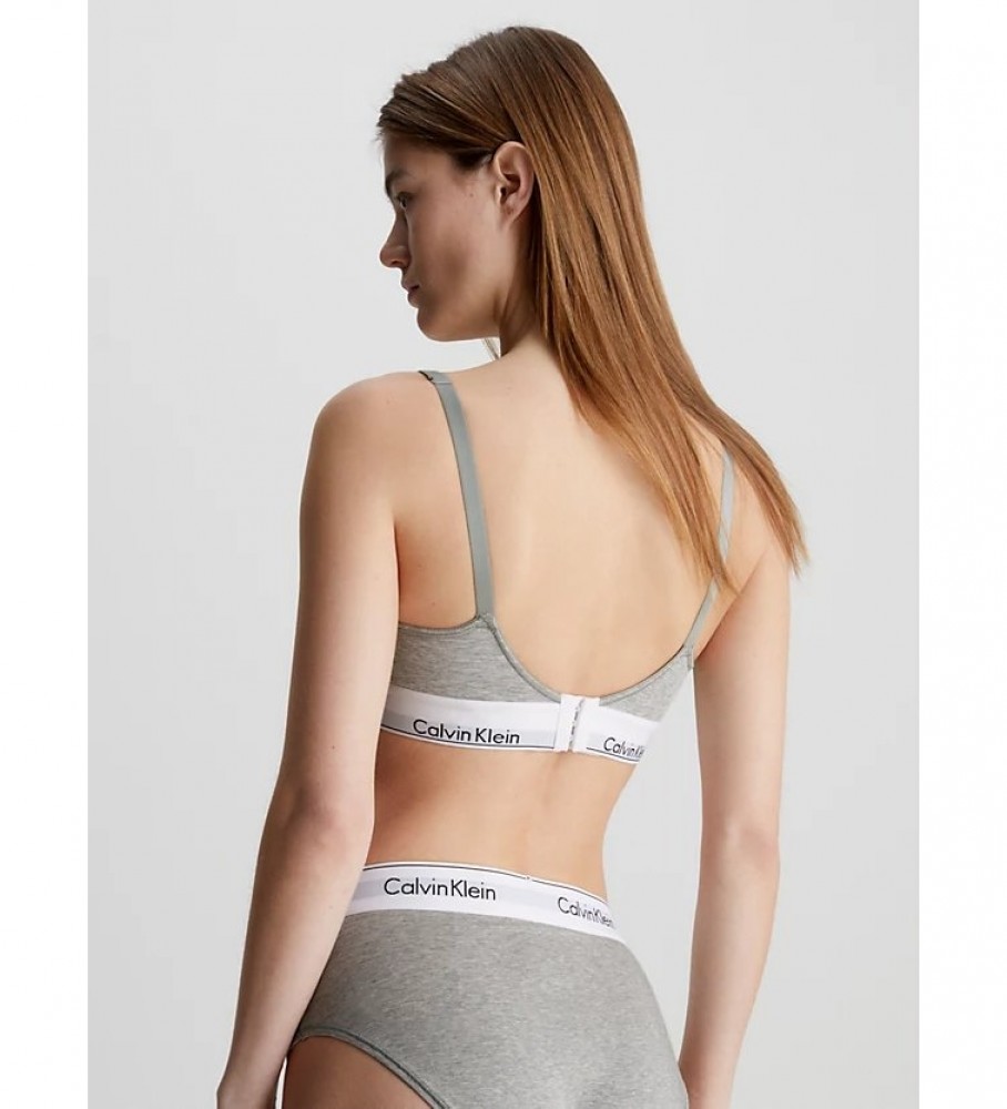 Sutiã de amamentação Calvin Klein Modern Cotton, cinza
