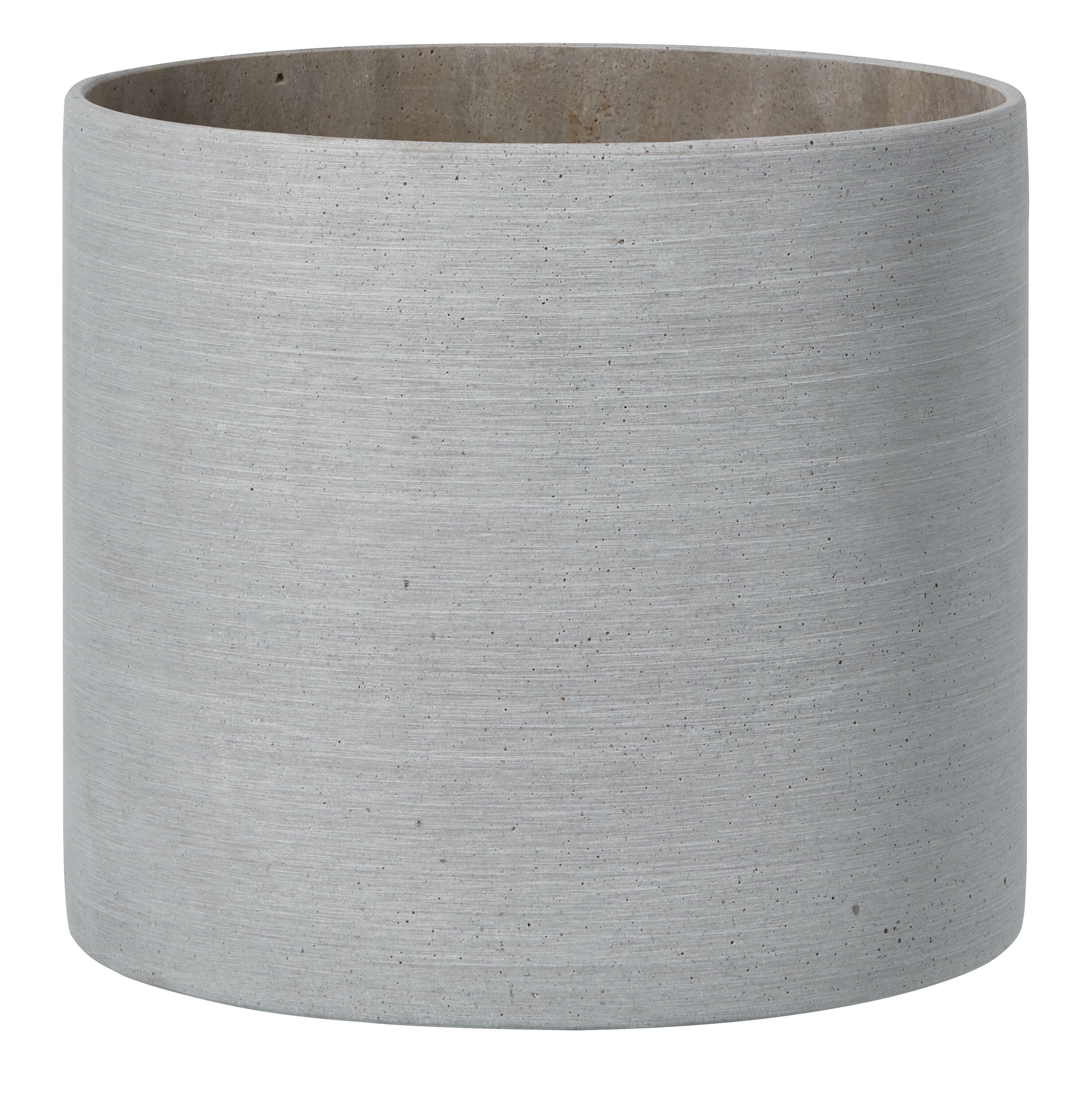 MINEA Pflanzentopf - Grau / H: 20.0 cm