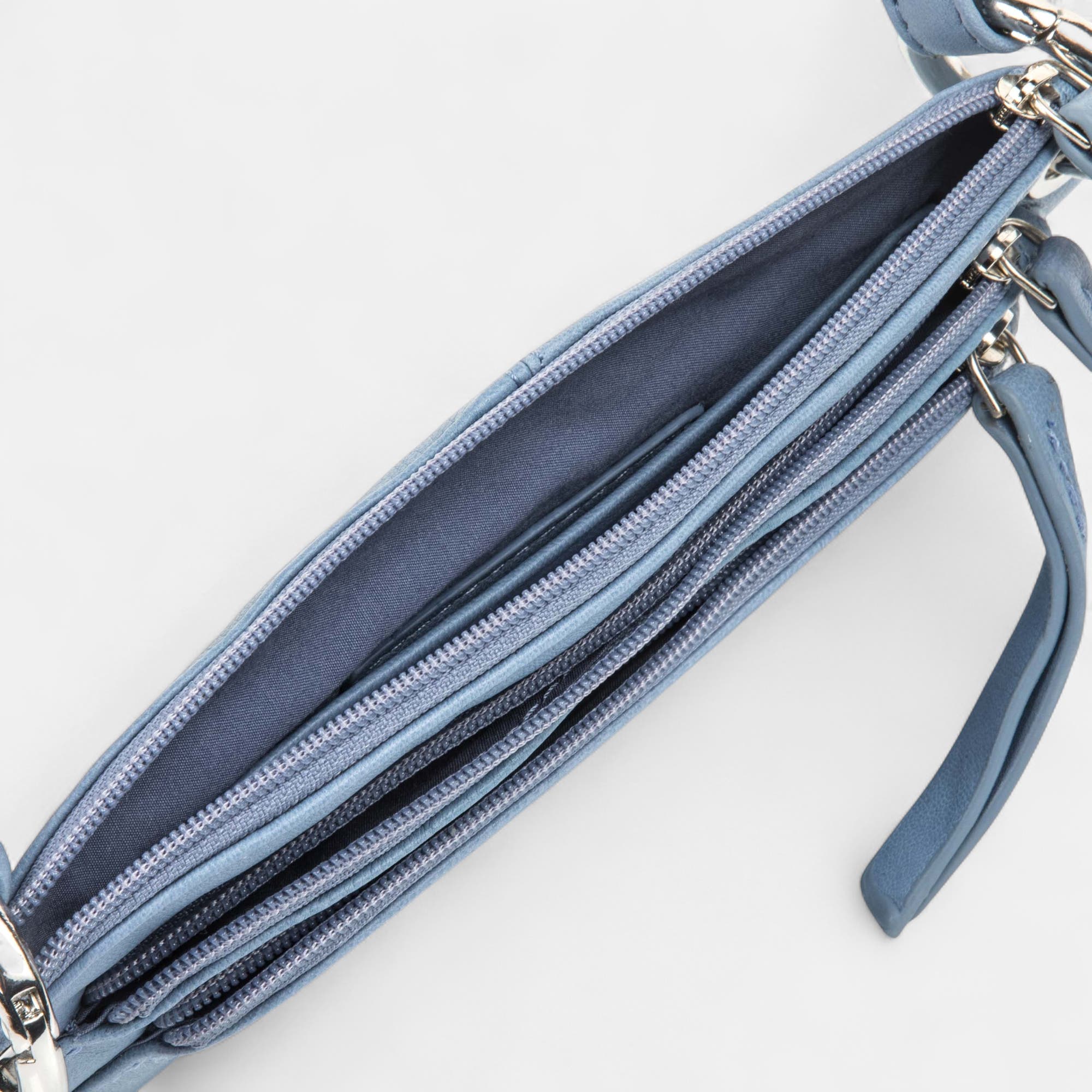 Sac bandoulière en cuir jeans