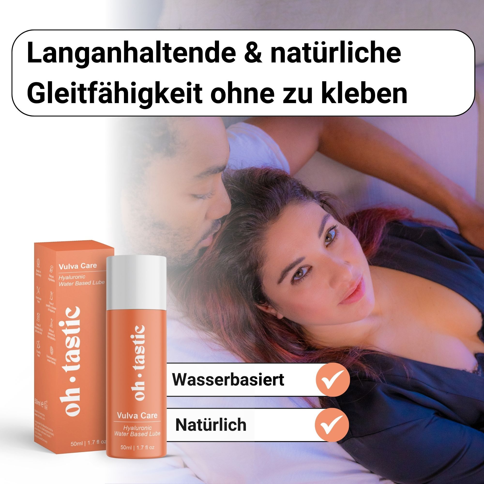 ohtastic Natürliches Sensitiv Gleitgel mit Hyaluron