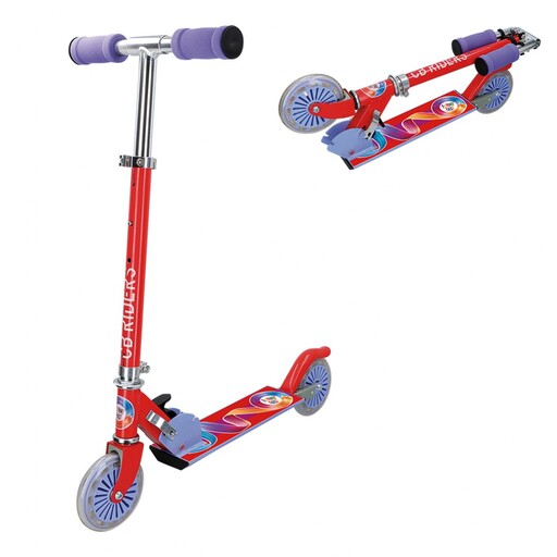 Patinete dobrável de alumínio para crianças de 3 anos, com 2 rodas e 12 cm de altura, da CB Riders.